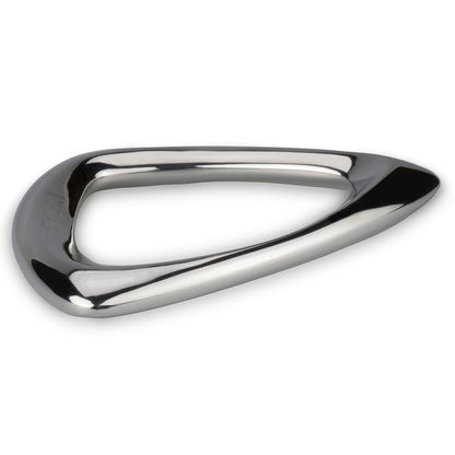 Rigid silver triangle bracelet