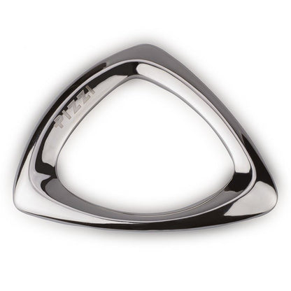 Rigid silver triangle bracelet