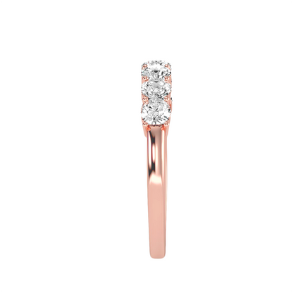 Riviera 7-Stein-Ring aus 18-karätigem Roségold mit 1,12 Karat Diamanten
