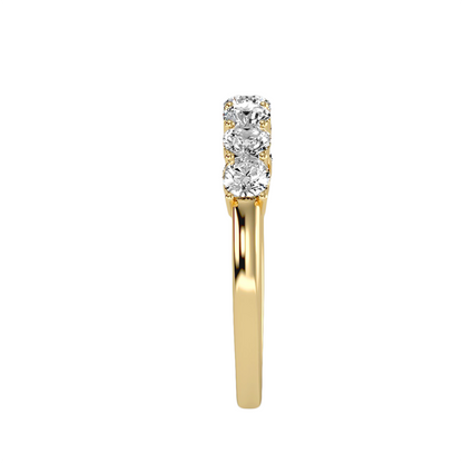 Riviera 7-Stein-Ring aus 18-karätigem Gelbgold mit 1,12 Karat Diamanten