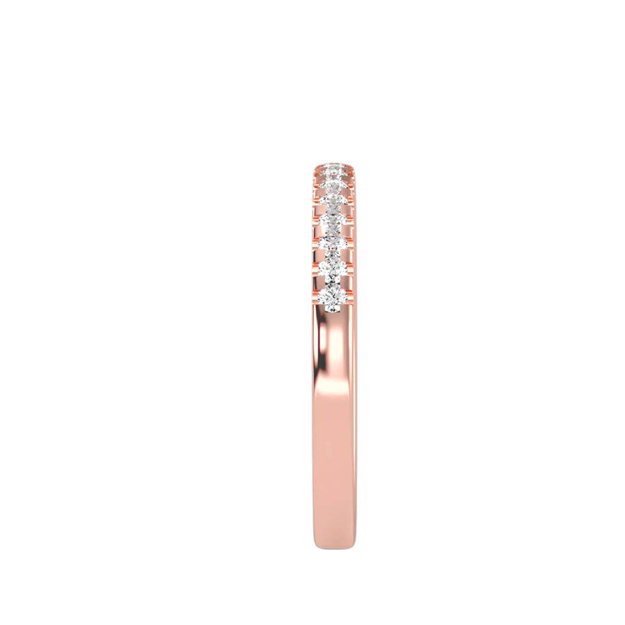 18k Rose Gold Eternity Ring with 0.30-Carat Diamonds