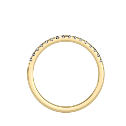 Ewigkeitsring aus 18-karätigem Gelbgold mit 0,30 Karat Diamanten