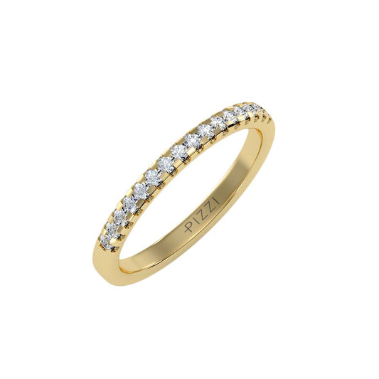 18k Yellow Gold Eternity Ring with 0.30-Carat Diamonds