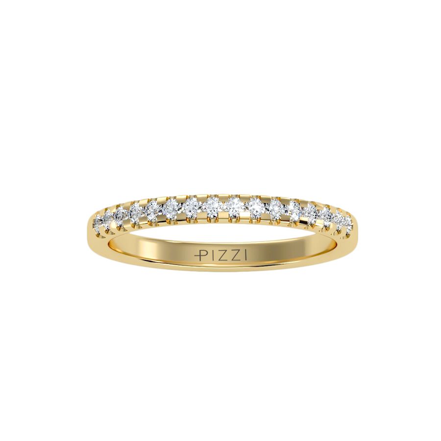 18k Yellow Gold Eternity Ring with 0.30-Carat Diamonds