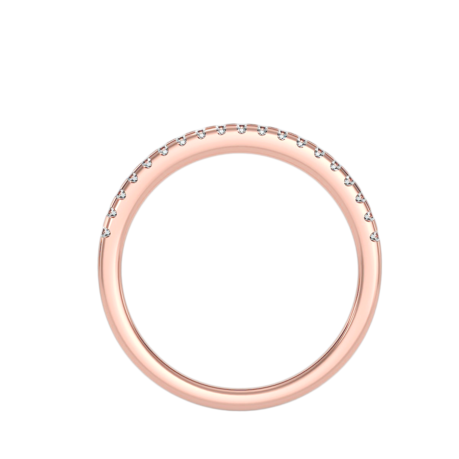 18k Rose Gold Eternity Ring with 0.20-Carat Diamonds