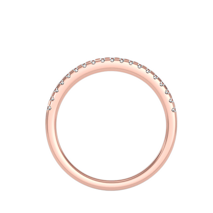Ewigkeitsring aus 18-karätigem Roségold mit 0,20 Karat Diamanten