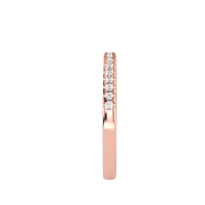 Ewigkeitsring aus 18-karätigem Roségold mit 0,20 Karat Diamanten