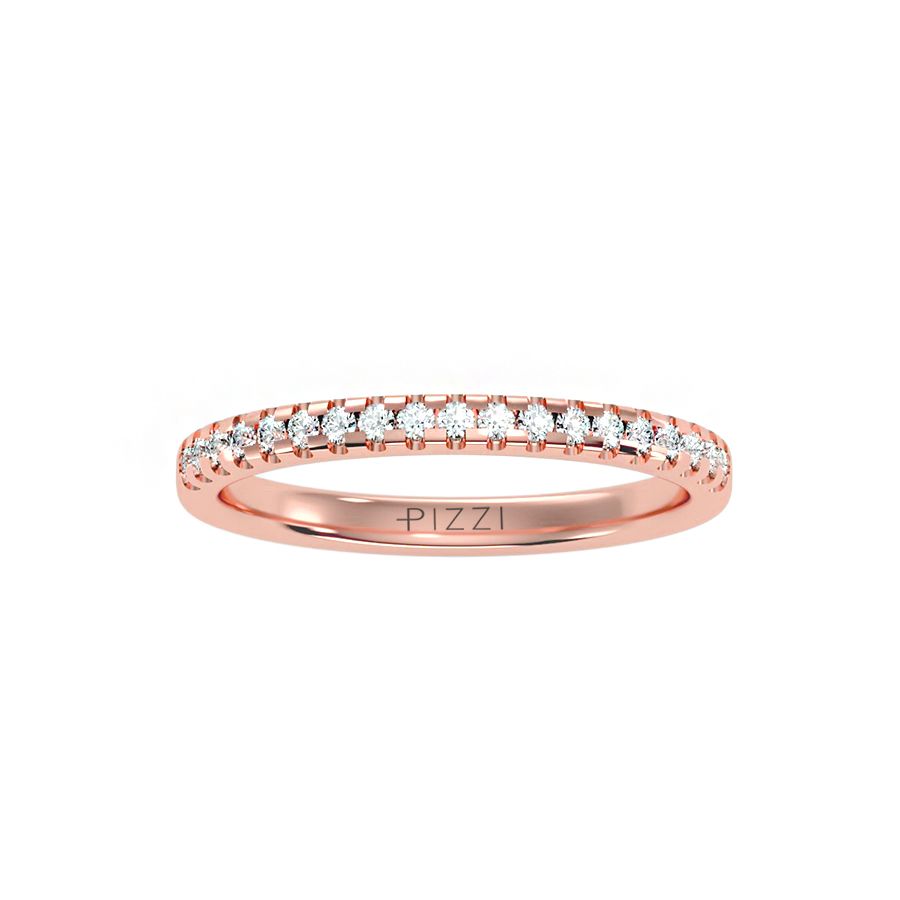 18k Rose Gold Eternity Ring with 0.20-Carat Diamonds