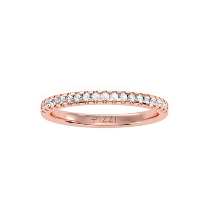 Ewigkeitsring aus 18-karätigem Roségold mit 0,20 Karat Diamanten