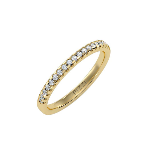 18k Yellow Gold Eternity Ring with 0.20-Carat Diamonds
