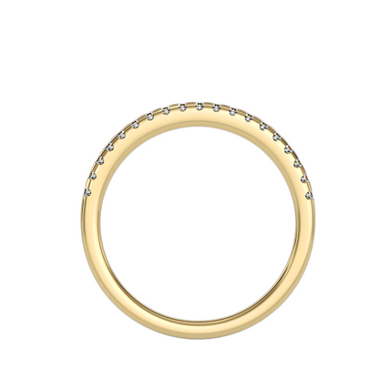 Ewigkeitsring aus 18-karätigem Gelbgold mit 0,20 Karat Diamanten