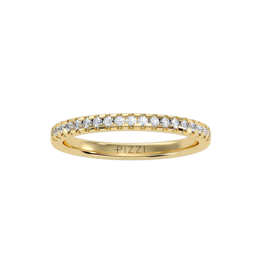 18k Yellow Gold Eternity Ring with 0.20-Carat Diamonds
