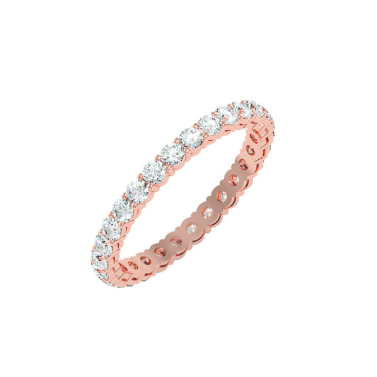 Ewigkeitsring aus 18-karätigem Roségold mit 2,4 Karat Diamanten