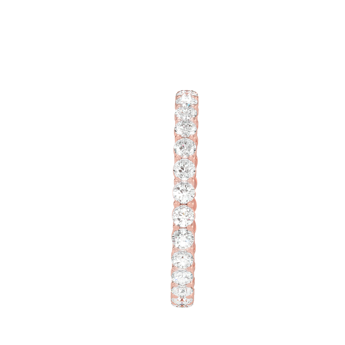 18k Rose Gold Eternity Ring with 2.4 Carat Diamonds