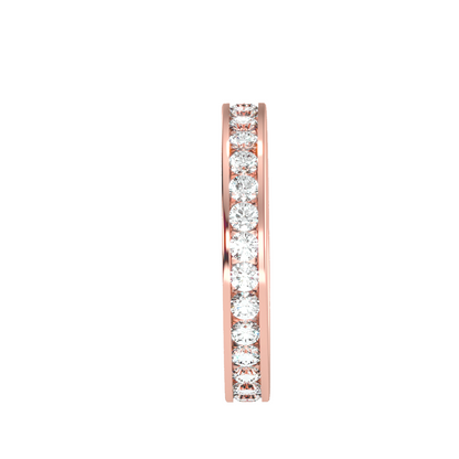Ewigkeitsring aus 18-karätigem Roségold mit 2,4 Karat Diamanten