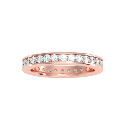 Ewigkeitsring aus 18-karätigem Roségold mit 2,4 Karat Diamanten