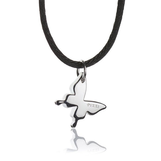 Collana con pendente in argento farfalla