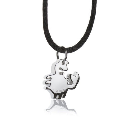 Collana con pendente in argento granchio