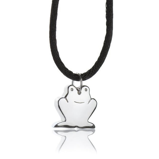 Frog Silver Pendant Necklace