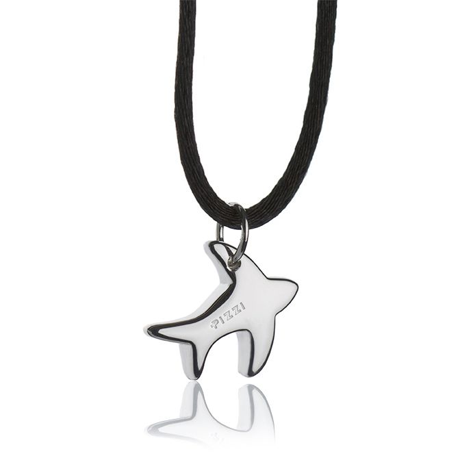 Collana con pendente in argento rondine