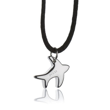 Collana con pendente in argento rondine