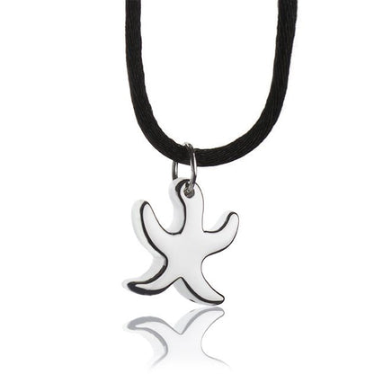 Collana con pendente in argento stella marina