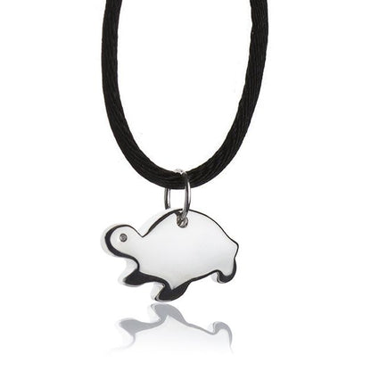 Collana con pendente in argento tartaruga