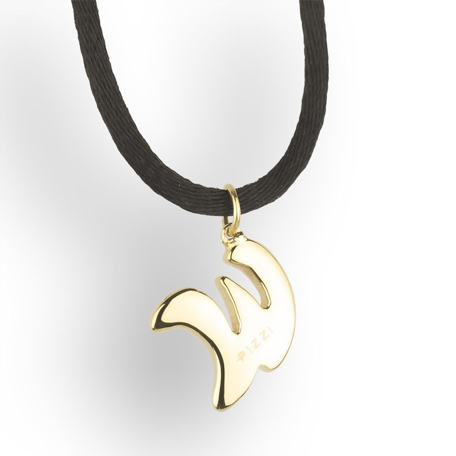 Anhänger aus 18-karätigem Gelbgold mit dem Anfangsbuchstaben W