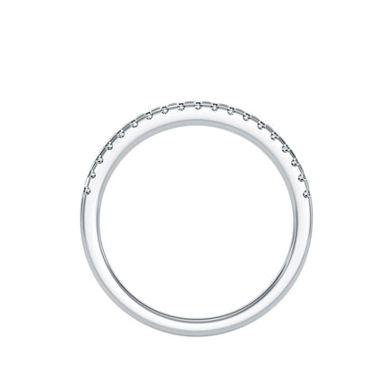 Ewigkeitsring aus 18-karätigem Weißgold mit 0,20 Karat Diamanten