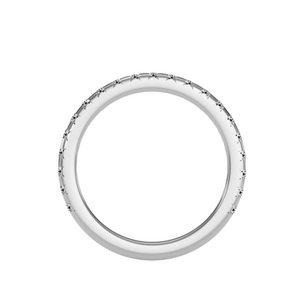 Ewigkeitsring aus 18-karätigem Weißgold mit 0,75 Karat Diamanten