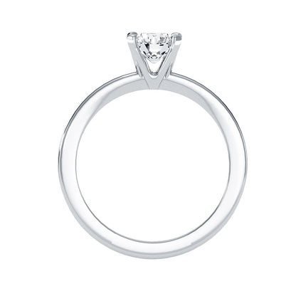 Solitärring aus 18-karätigem Weißgold mit 0,75 Karat Diamanten