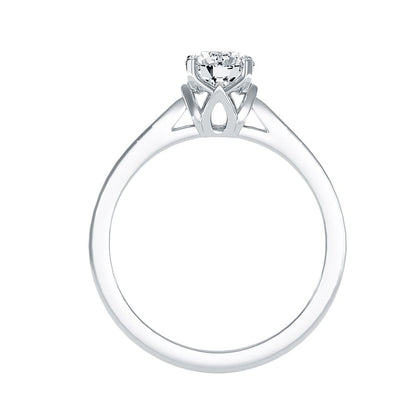 Solitärring aus 18-karätigem Weißgold mit 0,70 Karat Diamanten