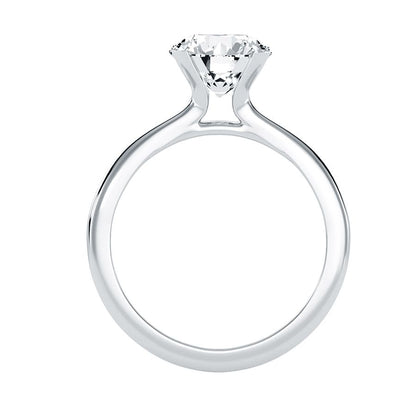 Solitärring aus 18-karätigem Weißgold mit 0,66 Karat Diamanten