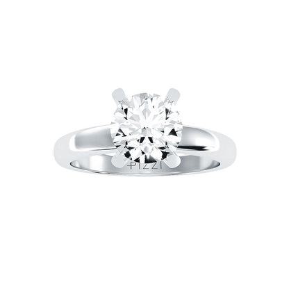 Solitärring aus 18-karätigem Weißgold mit 0,66 Karat Diamanten