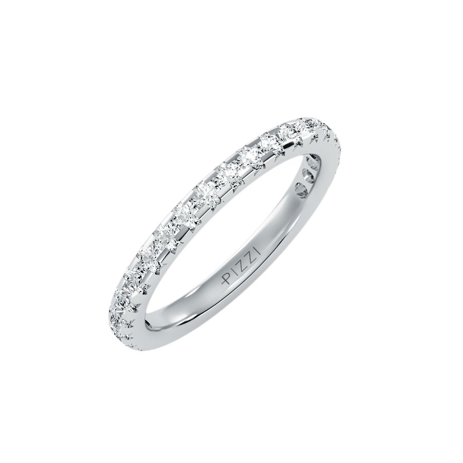 18k White Gold Eternity Ring with 0.75 Carat Diamonds