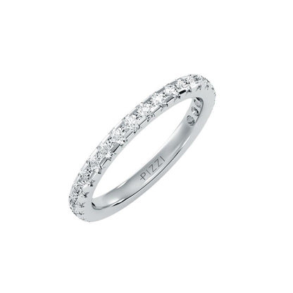 Ewigkeitsring aus 18-karätigem Weißgold mit 0,75 Karat Diamanten
