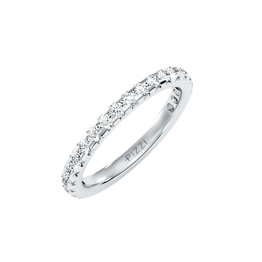18k White Gold Eternity Ring with 0.75 Carat Diamonds