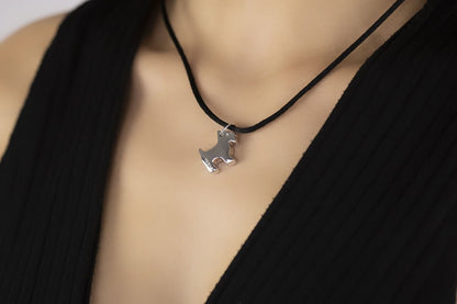 Collana con pendente in argento Cane
