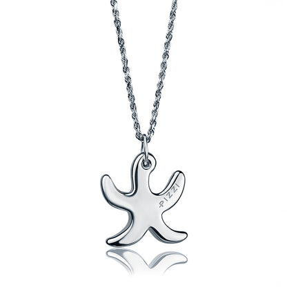Collana in oro 18kt con pendente stella marina
