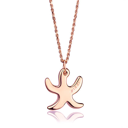 Collana in oro 18kt con pendente stella marina